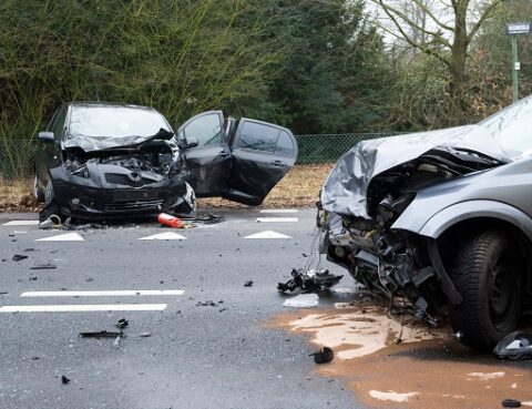 Auto body shop after accident